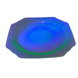 Uranium Glass Plate - 9.5
