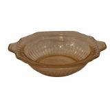 Pink Depression Glass Bowl - 8" round