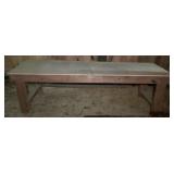 Primitive Wood Table - 31 x 96 x 30