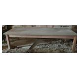 Primitive Wood Table - 30.5 x 120" x 48"
