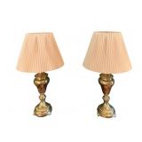 2 Vintage Lamps - 29" Tall
