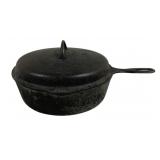 Cast Iron Chicken Pan w/ Lid - 12" Round