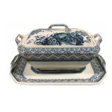Wedgwood Transferware Tureen w/ Underplate