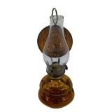 Vintage Oil Lamp w/ Reflector - 7.75" Tall