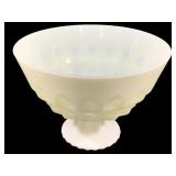 Milk Glass Compote - 7.25 x 10.25