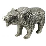 Metal Bear Sculptural Figure 10"x6"x14"