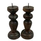 Pair Candle Prickets 7" Tall