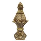 Decorative Gold Tone Finial - 15" tall