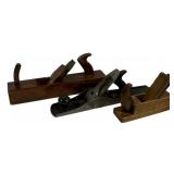 3 Wooden Planes - 9 x 16 x 18