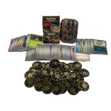 200 Pokemon Cards, Coins, Tin and Box