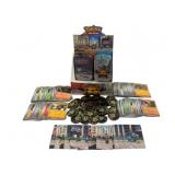 200 Pokemon Cards, Coins, Box & 2 Metal Tins
