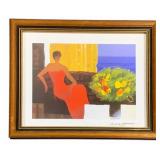 Framed Seriolithograph "Interieur" signed