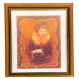 Framed Seriolithograph "Mythical Rose" signed