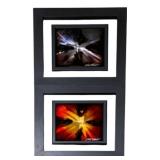 2 Framed Abstract Artwork signed by Chris DeRubeis