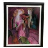 Framed Seriolithograph "Robe du Soir" signed