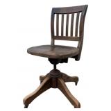 Vintage Wooden Office Chair