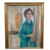 Framed Artwork on Board - 32 x 25