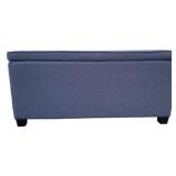 Upholstered Ottoman w/ Storage - 17 x 36 x 17