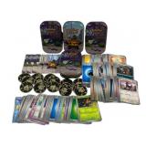 Pokemon Lot - 200 Cards, 4 Tins, 15 Coins