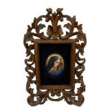 Madonna in Ornate Frame - 12 x 8
