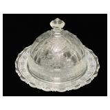 Indiana Glass "Bird & Strawberry" Covered Dish