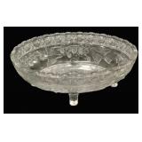 Indiana Glass "Bird & Strawberry" Footed Bowl
