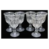 6 Imperial Glass Goblets - 6.5" Tall