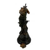 Vintage Spelter Statue AS IS/Detached Head 14"