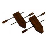 2 Hartford Co Wooden Clamps - 21 x 12