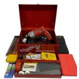 Milwaukee Heavy Duty Drill w/ Bits & Case