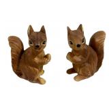 Pair S&P Squirrel Shakers - 1 Missing Foot