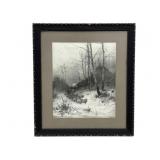 Vintage Framed Print - Signed - 28 x 36