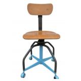 Vintage Rolling Chair - 35 x 16 x 18