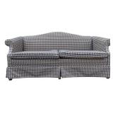 Gingham Print Couch - 35 x 74 x 31