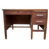 Antique Oak Kneehole Desk