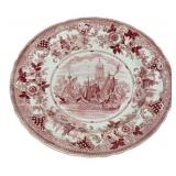 Gondola Red/White Platter - 10.5" Round