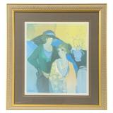 Framed Lithograph "On the Stage" signed Tarkay