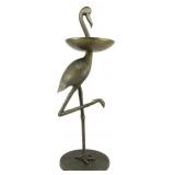 Metal Flamingo Figure Stand 24"