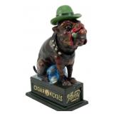 Ole Puffer Cast Iron Bulldog Cigar Bank 8.5"