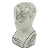 L.N. Fowler Phrenology Head Figure 9"