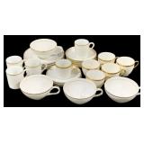 26 Pc Mixed Limoges & Japan Gold Trim China
