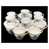25pc. Wedgwood English Cups & Saucers