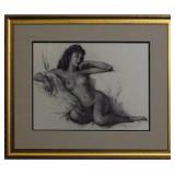 RECLINING NUDE II BY GIL ELVGREN