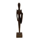 Carved Wood Statue 17" Tall