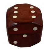 Vintage Dice Playing Card Holder 4"x4"x4"