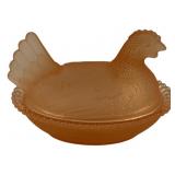 Glass Hen on Nest - 5 x 3.5 x 3
