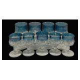 9 Blue Kings Crown Goblets & Cocktails