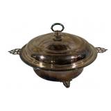 Silver Plate Chaffing Dish w/ Lid - 15.5 x 12 x 9