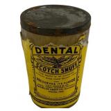 Vintage Dental Snuff Jar - 4" Tall