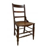 Antique Ladder Back Cane Seat Chair